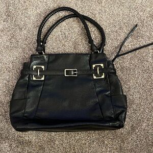 Elliott Luca Black Leather Handbag